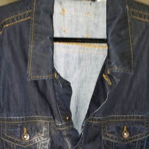 DKNY Mens Vintage 90's Style Denim Jacket XXL